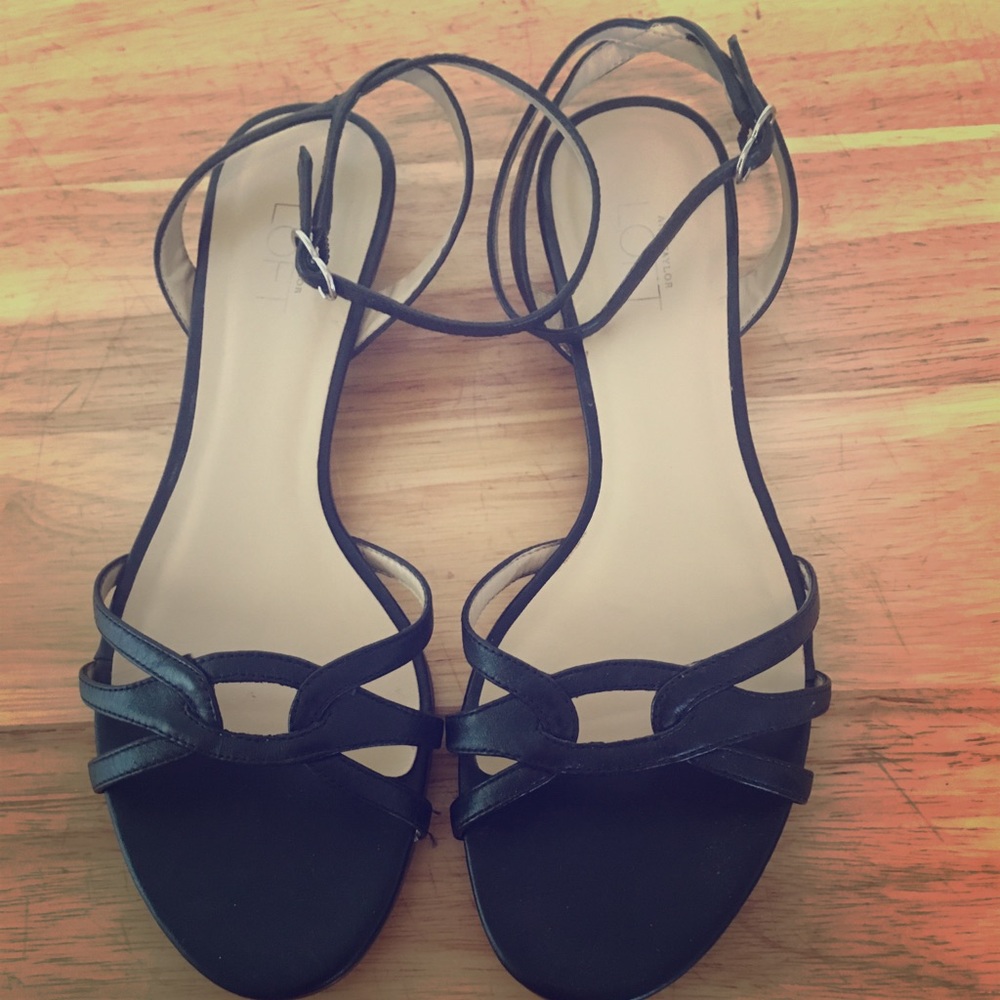 Ann Taylor Leather Loft Shoes 6 EUC